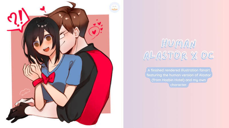 Fanart: Human Alastor x OC